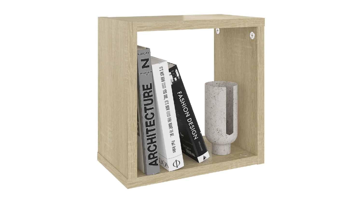 NNEVL Floating Cube Wall Shelves 6pcs. 26 x 15 x 26cm - Sonoma Oak