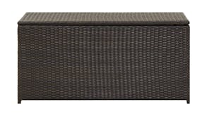 NNEVL Garden Storage Box Rattan 100 x 50 x 50cm - Brown