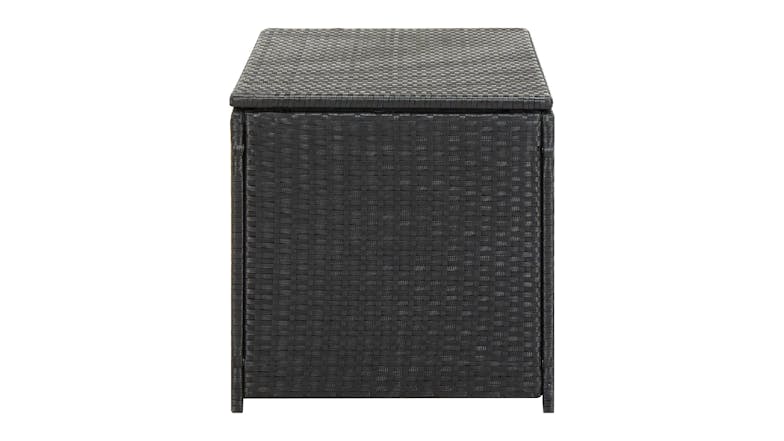 NNEVL Garden Storage Box Rattan 100 x 50 x 50cm - Black