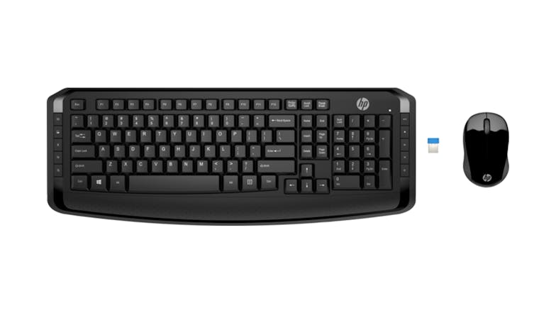 HP 300 Wireless Keyboard & Mouse Combo - Black