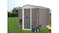 TSB Living Galvanized Steel Garden Shed with Sliding Doors 2.5 x 2.5m - Silver