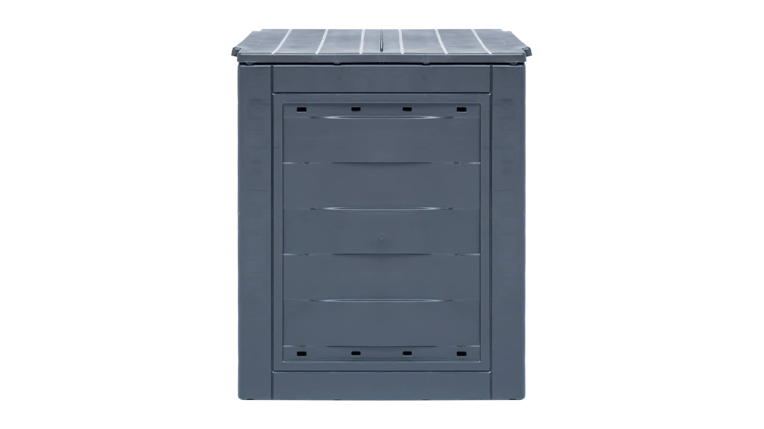 NNEVL Composter Plastic Rattan 60 x 60 x 73cm - Grey