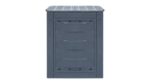 NNEVL Composter Plastic Rattan 60 x 60 x 73cm - Grey