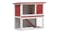 NNEVL Outdoor Rabbit Hutch Single Door 90cm - Red Wood