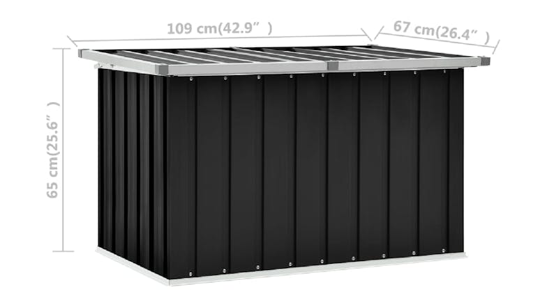 NNEVL Garden Storage Box 109 x 67 x 65cm - Anthracite
