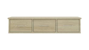 NNEVL Wall Mounted Shelf Drawer 88x26x18.5cm - Sonoma Oak