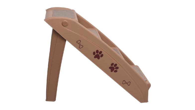 NNEVL Dog Stairs Folding 62 x 40 x 49cm - Brown