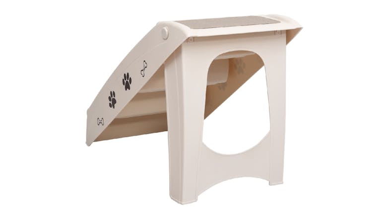 NNEVL Dog Stairs Folding 62 x 40 x 49cm - Cream