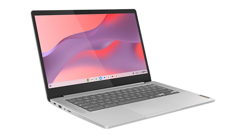 Lenovo IdeaPad Slim 14" Chromebook - MediaTek Kompaino 520 4GB-RAM 64GB-eMMC - Cloud Grey (82XJ002NAU)