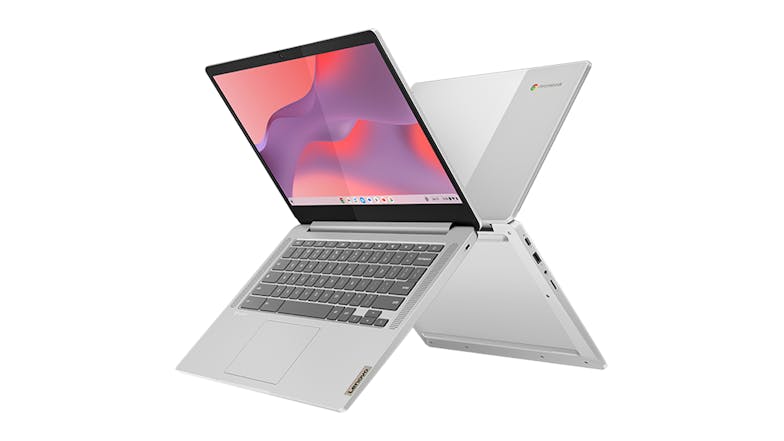 Lenovo IdeaPad Slim 14" Chromebook - MediaTek Kompaino 520 4GB-RAM 64GB-eMMC - Cloud Grey (82XJ002NAU)