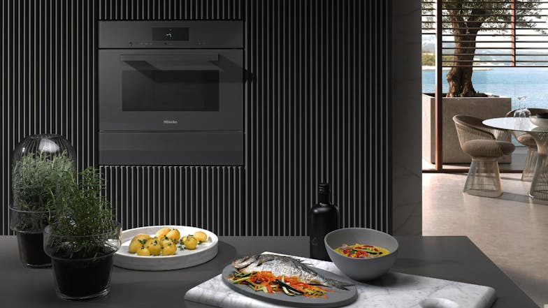 Miele 40L Combination Built-In Microwave - Clean Steel (DGM 7440) with Oven and Steam