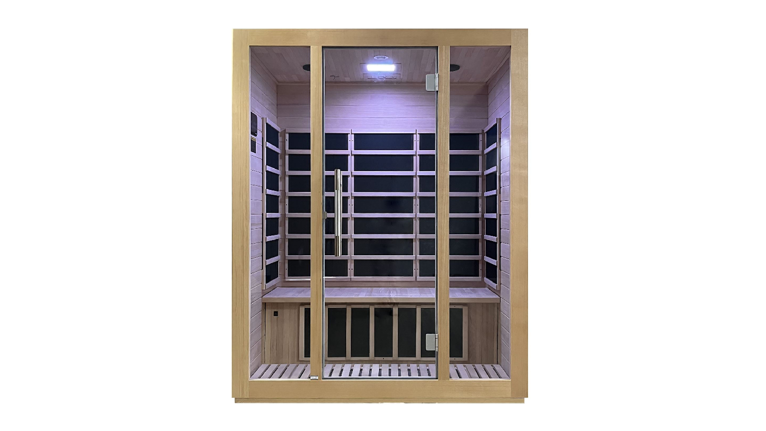 TSB Living 3 Person Infrared Home Sauna with Touch Controls, Speaker