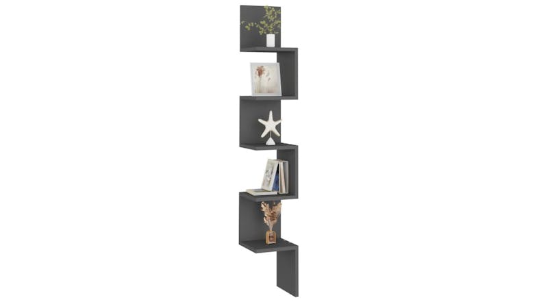 NNEVL Wall Shelves Corner 20 x 20 x 127.5cm - Grey