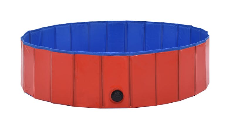 NNEVL Foldable Dog Swimming Pool 120 x 30cm - Red