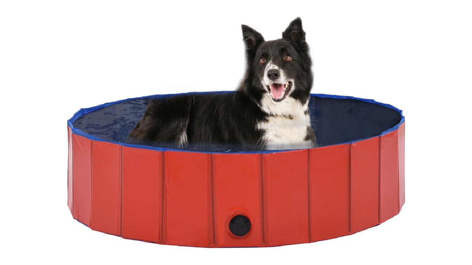 NNEVL Foldable Dog Swimming Pool 120 x 30cm - Red