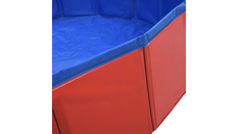 NNEVL Foldable Dog Swimming Pool 120 x 30cm - Red