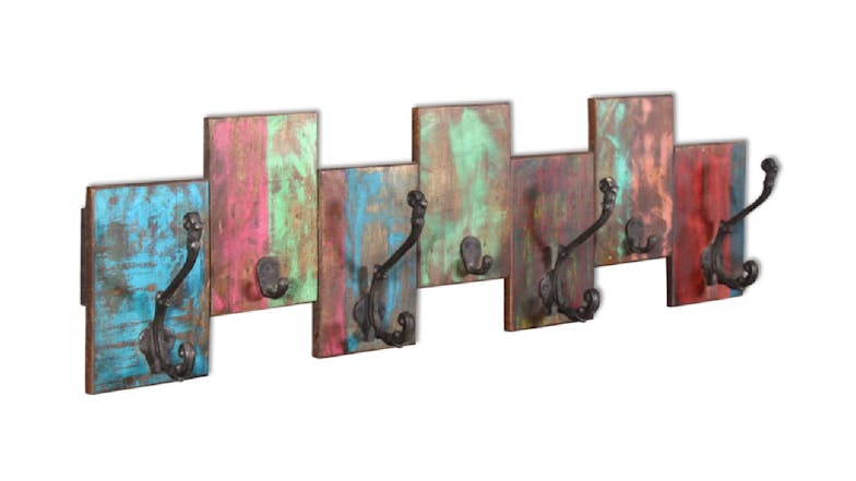 NNEVL Wall-Mounted Coat Hooks - Reclaimed Wood