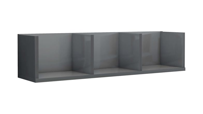 NNEVL Wall Shelves CD 75 x 18 x 18cm - Gloss Grey