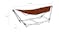 NNEVL Hammock w/ Folding Stand 214 x 76 x 70cm - Brown