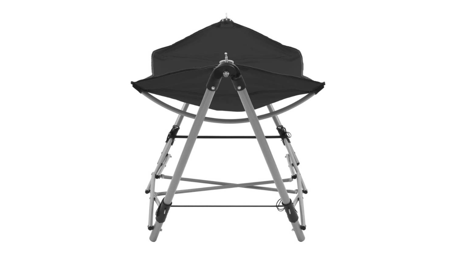 NNEVL Hammock w/ Folding Stand 214 x 76 x 70cm - Black