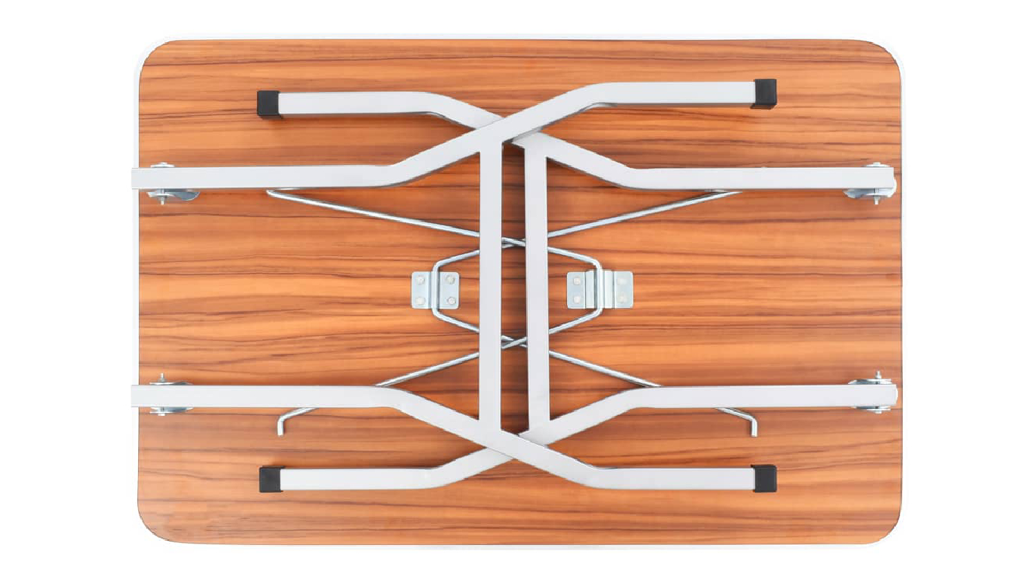 A bottom angle of the folded NNEVL Pet grooming table.