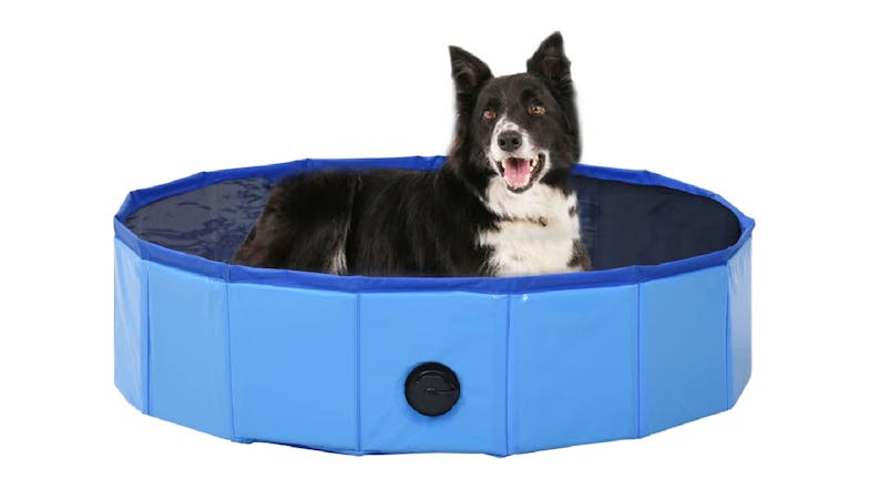 NNEVL Foldable Dog Swimming Pool 80 x 20cm - Blue