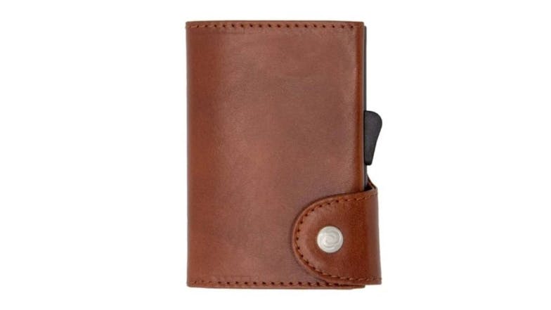 C-Secure RFID Protected Card Holder - Tanned