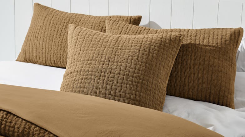 Charlton Toffee European Pillowcase by L'Avenue