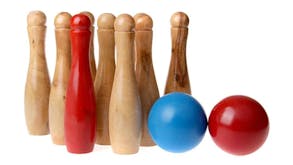 Easy Days Wooden Skittles Outdoor Game Set