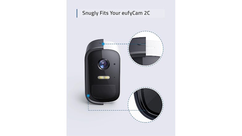 Eufy Silicone Case for Eufy 2C/2C Pro Camera - 2 Pack (White)