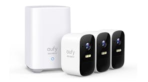 Eufy Cam 2C Pro 2K Outdoor Wireless Smart Security Camera - 3 Pack with HomeBase2 (White)