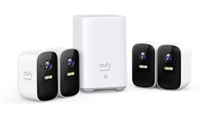Eufy Cam 2C Pro 2K Outdoor Wireless Smart Security Camera - 4 Pack with HomeBase2 (White)
