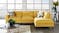 Verona 3 Seater Buttercup Fabric Corner Sofa