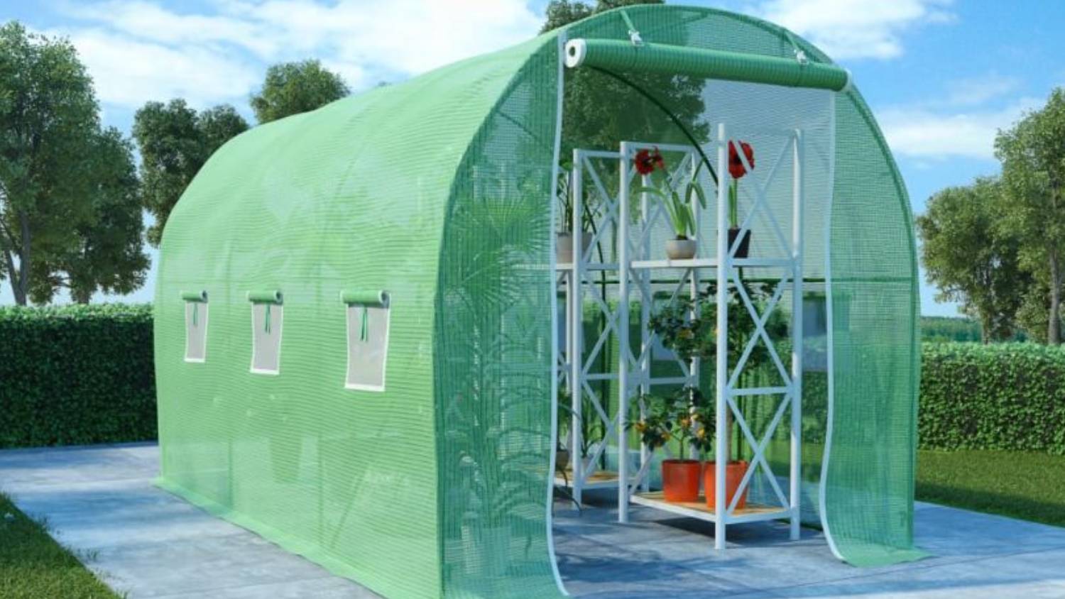 NNEVL Greenhouse 3.43 x 2 x 2m