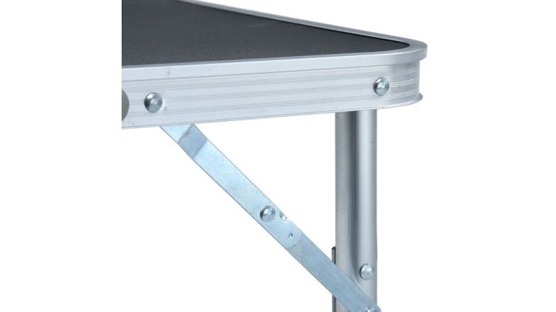 NNEVL Camping Table Folding 60 x 45cm - Grey/Aluminum