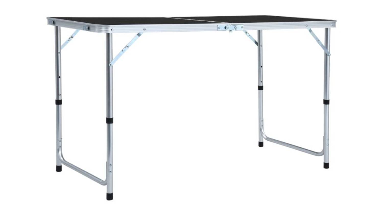 NNEVL Foldable Camping Table 120 x 60cm - Black