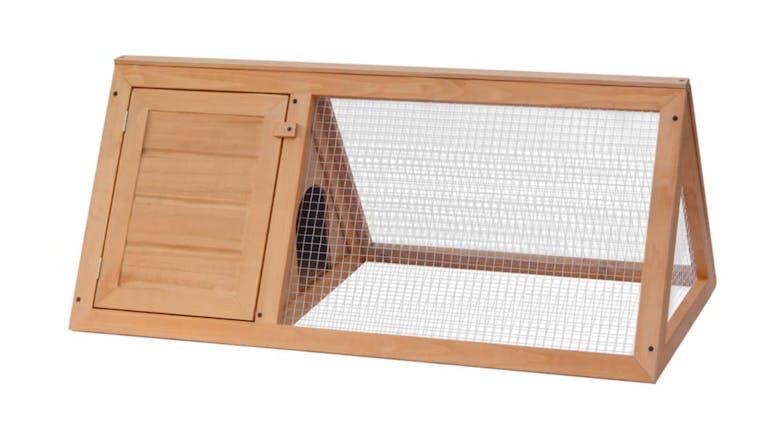 NNEVL Outdoor Rabbit Hutch Single Layer 98cm - Wood