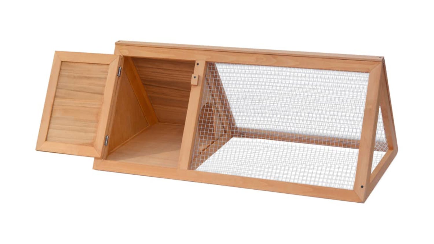 NNEVL Outdoor Rabbit Hutch Single Layer 98cm - Wood