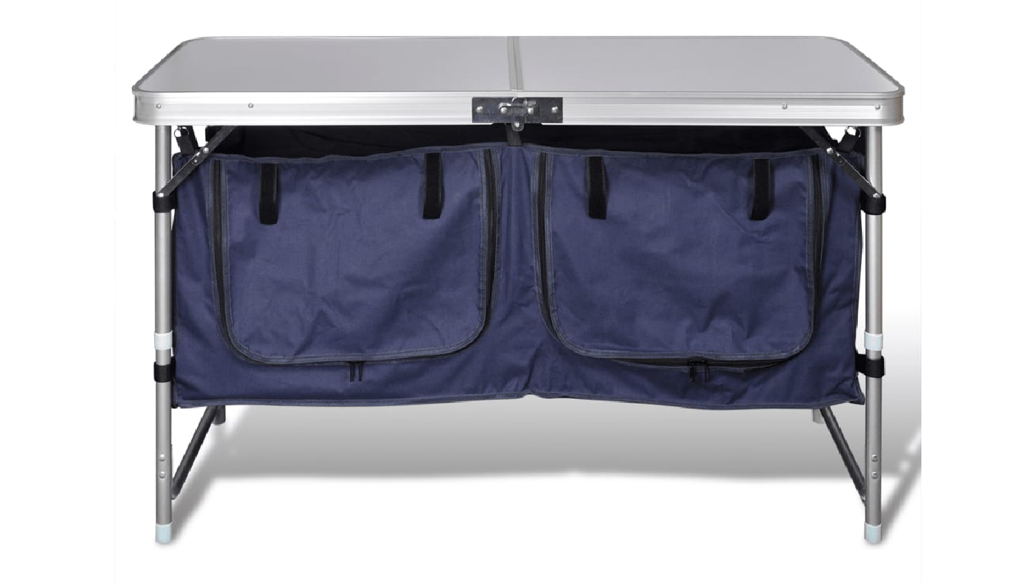 NNEVL Folding Camping Cupboard with Aluminium Frame