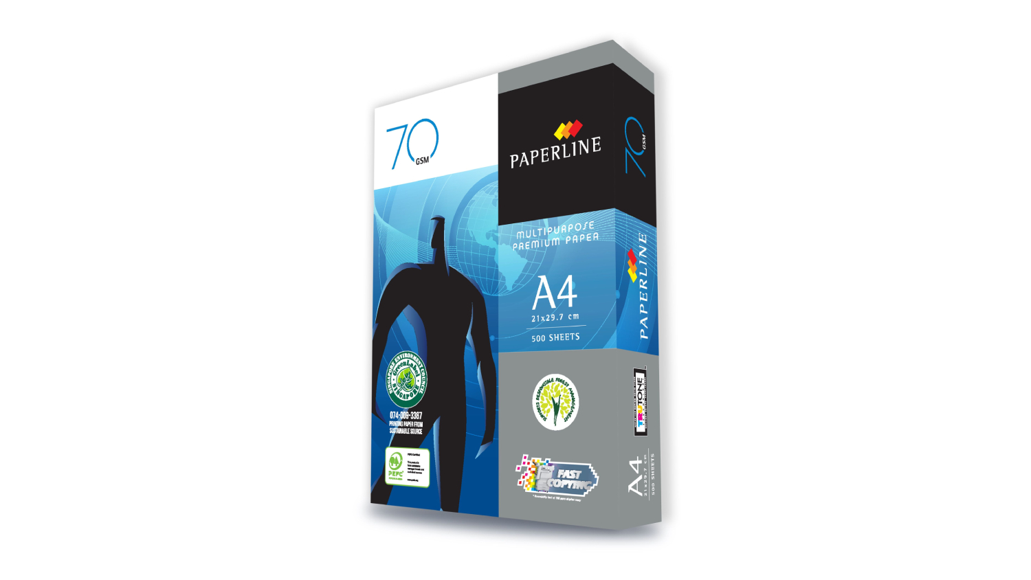 Paperline Carbon Neutral A4 70gsm Copy Paper - 5x500 Sheets