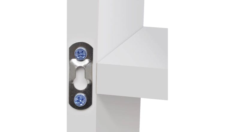 NNEVL Wall Shelves 8 Compartment Display 85 x 16 x 47.5cm - White