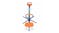 NNEVL Seesaw 360-Degree Rotation - Orange