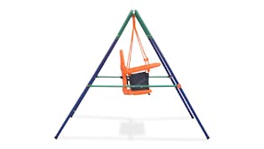 NNEVL Toddler Swing Set w/ Safety Harness - Orange