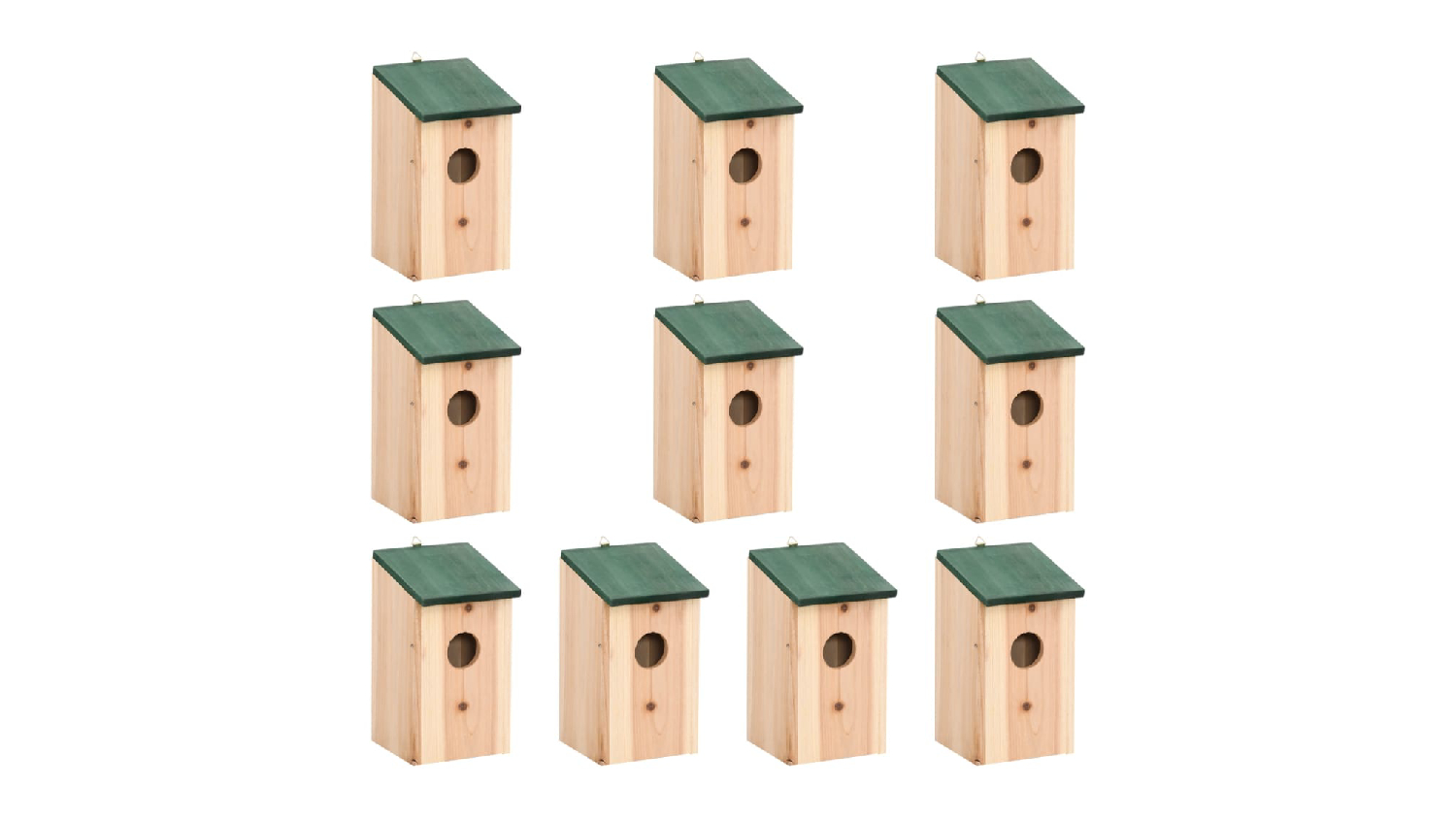 NNEVL Bird House 10pcs. 12 x 12 x 22cm