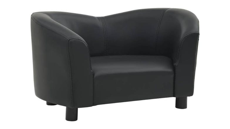 NNEVL Dog Sofa Faux Leather 67 x 41 x 39cm - Black