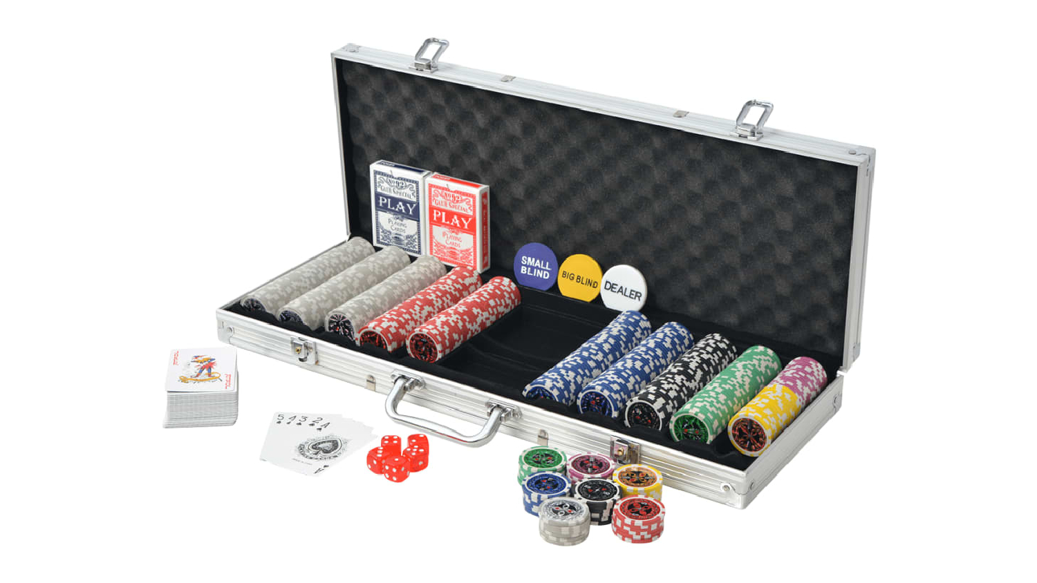 NNEVL Poker Set with 500 Chips