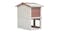 NNEVL Outdoor Rabbit Hutch 3 Door 90cm - Brown Wood