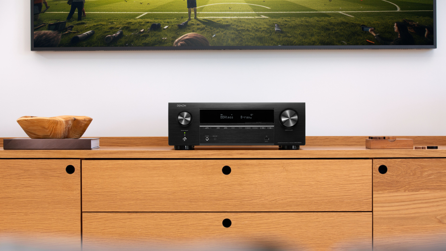 Denon 7.2 Channel Smart AV Receiver - 8K Ultra HD | BT v5.0 & Wi-Fi - Black (AVR-X1800H)