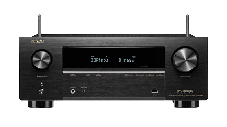 Denon AVR-X2800H 7.2 Channel 8K Wireless AV Receiver - Black (with HEOS Built-in)