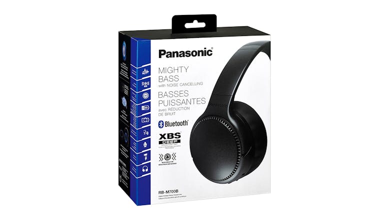 Panasonic RB-M700 Wireless Active Noise Cancelling Over-Ear Headphones - Black